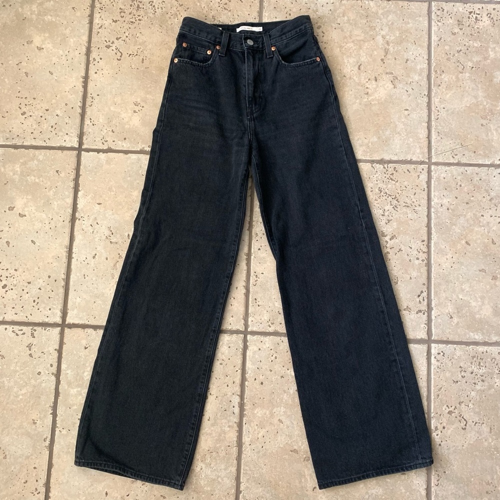 Levi’s Ribcage Wide Leg Black Jeans